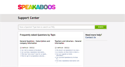 Desktop Screenshot of help.speakaboos.com