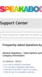 Mobile Screenshot of help.speakaboos.com